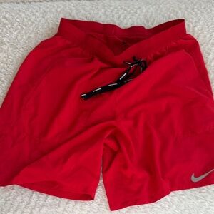 Nike Bright Red Sports Shorts